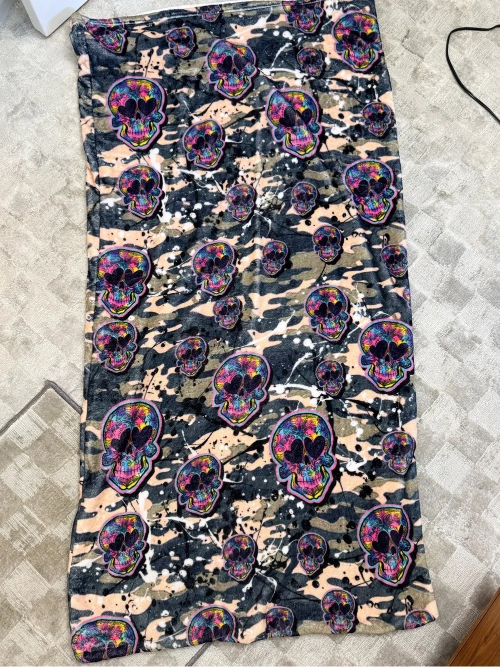 Sleep Sack - colorful skull